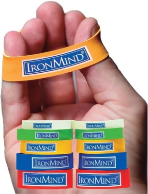 IronMind Expand-Your-Hand Bands 10-Pack - Finger Resistance Arthritis Exerciser