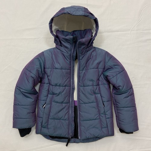 ๐ฅ All in Motion Size XS (4/5) Purple Iridescent Puffer Jacket ๐ฅ Fleece Lined
