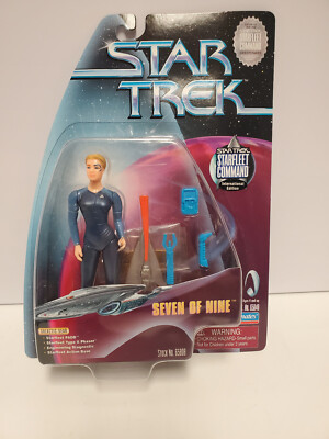 Star Trek STARFLEET COMMAND Seven of Nine RARE Blue Outfit International Edition