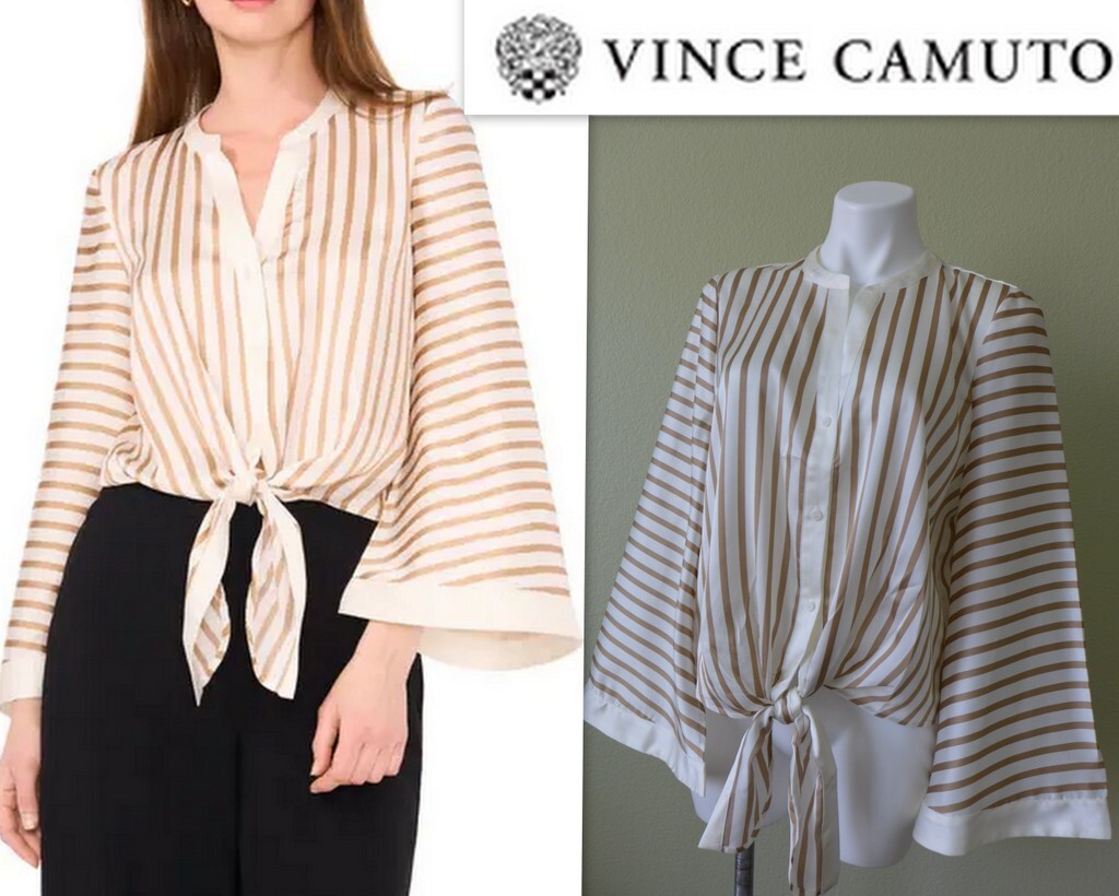 vince camuto tie front top