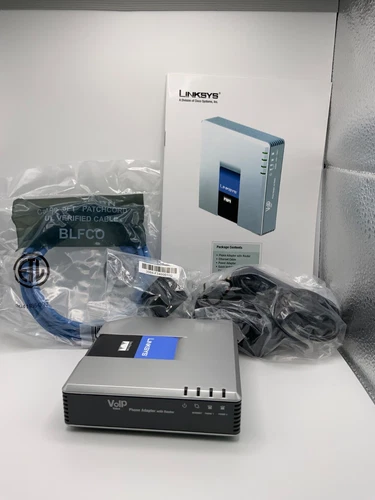 Cisco/Linksys SPA2102 VoIP Phone Adapter with Router – UNLOCKED – New in Box