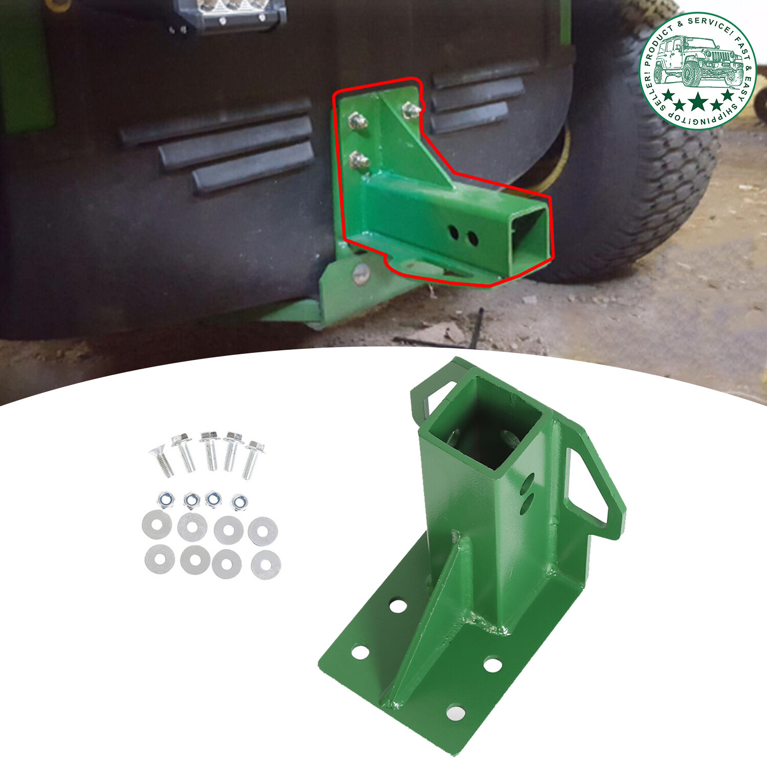 Rear Trailer Hitch Receiver w/hardware For John Deere Gator 4x2 6x4 Old