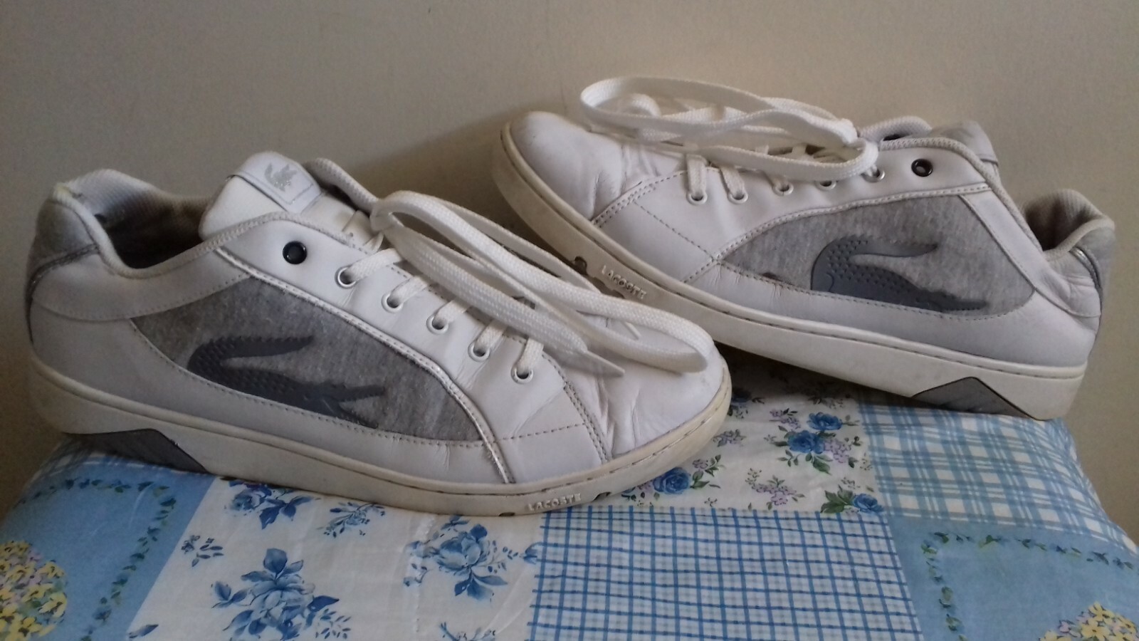 Men's Lacoste White Sport Trainers Size 