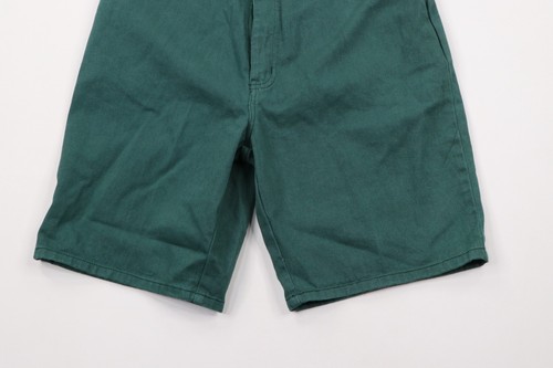 NOS Vtg 90s Streetwear Womens 12 High Waisted Baggy Denim Jean Mom Shorts Green - Picture 3 of 7