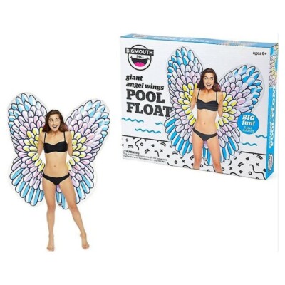 Bigmouth Riesen Engelsflügel Luftmatratze 154 x 134 x 25cm Schwimminsel NEU OVP