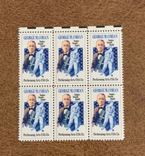 USA Stamp SCOTT #1756 George M Cohan - 15c - 1978 - Block of 6 - MNH OG