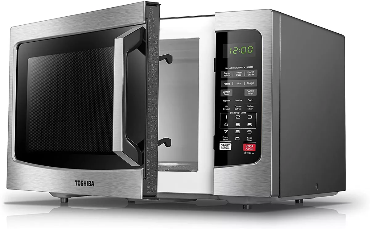 Toshiba 1.2 Cu. ft. Black Stainless Steel Microwave with Smart Sensor