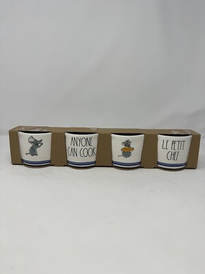 Rae Dunn x Disney Pixar Ratatouille Ramekin Set  Anyone Can Cook  NEW 2024 rare