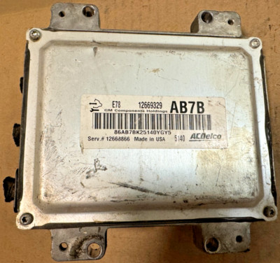 2012-2016 CHEVROLET CRUZE Engine Computer Control Module ECM 12669329