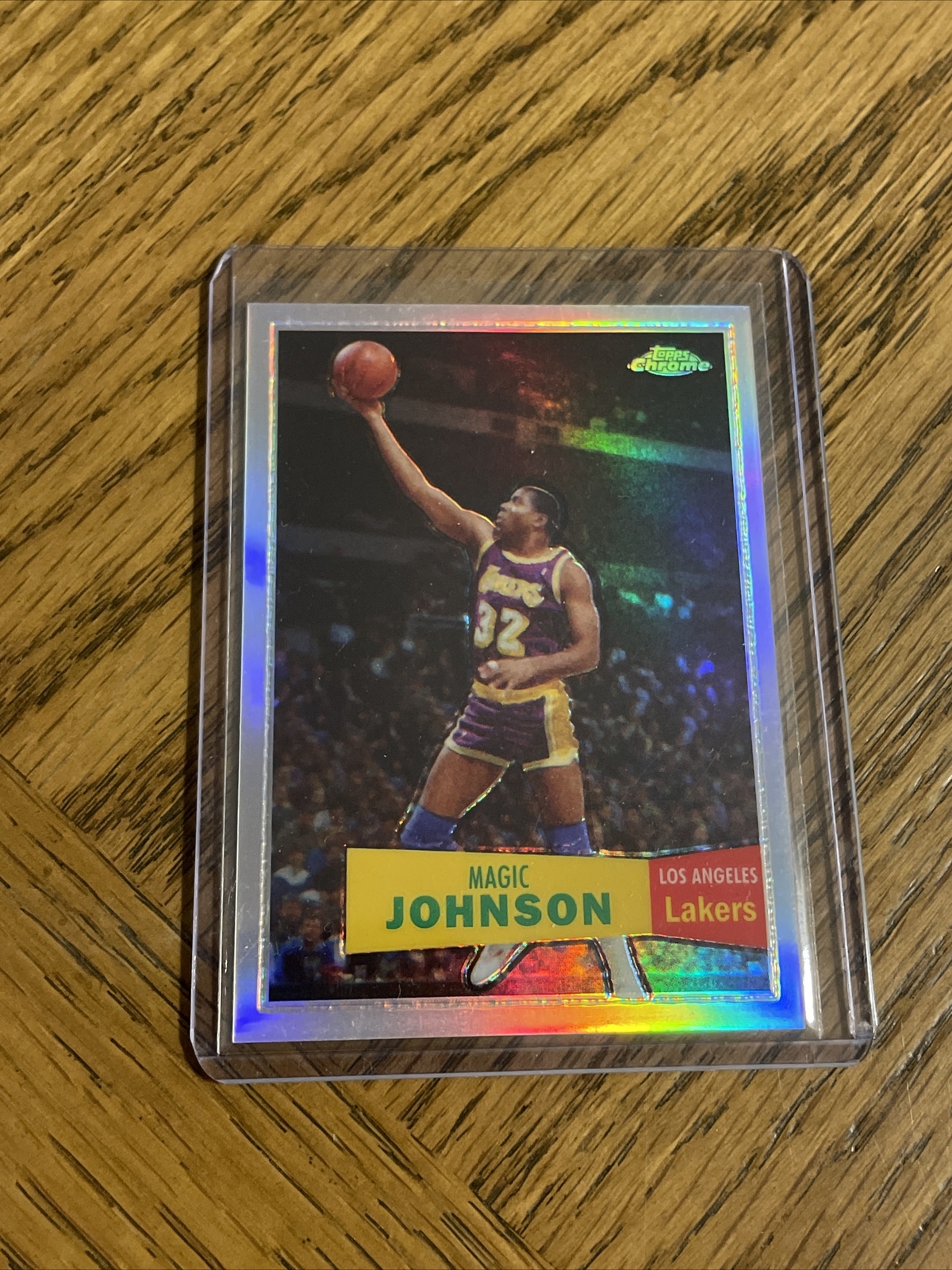 2007-08 Topps Chrome 1957-58 Chrome Refractor #106 Magic Johnson 687/999