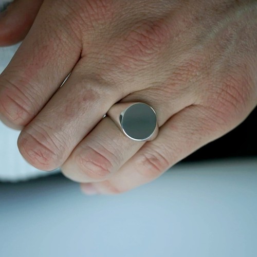 Signet Ring Silver for Men Jewellery Ring Size 10 Gift Idea FREE UK DELIVERY - Picture 7 of 13