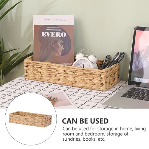 Woven Storage Basket Multifunctional Bedroom Baskets Small for Organizing - Picture 8 of 12