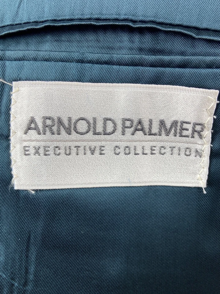 ARNOLD PALMER Hombres 37R Azul Marino 100% Lana Dorado Botón Blazer Abrigo Deportivo Traje Chaqueta Foto 2 de 4