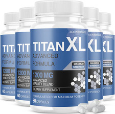 (5 Pack) Titan XL Supplements Pills (300 Caps...