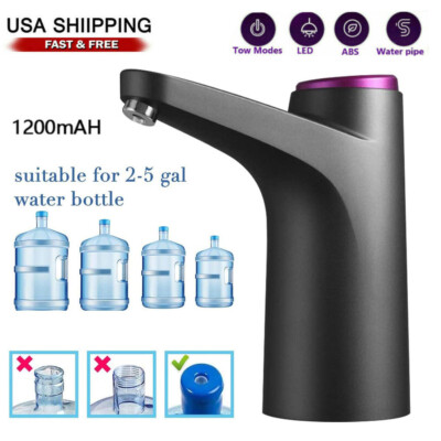 #ad #ad 5 Gallon USB Water Bottle Switch Pump Electric Jug Dispenser Automatic Portable $12.99