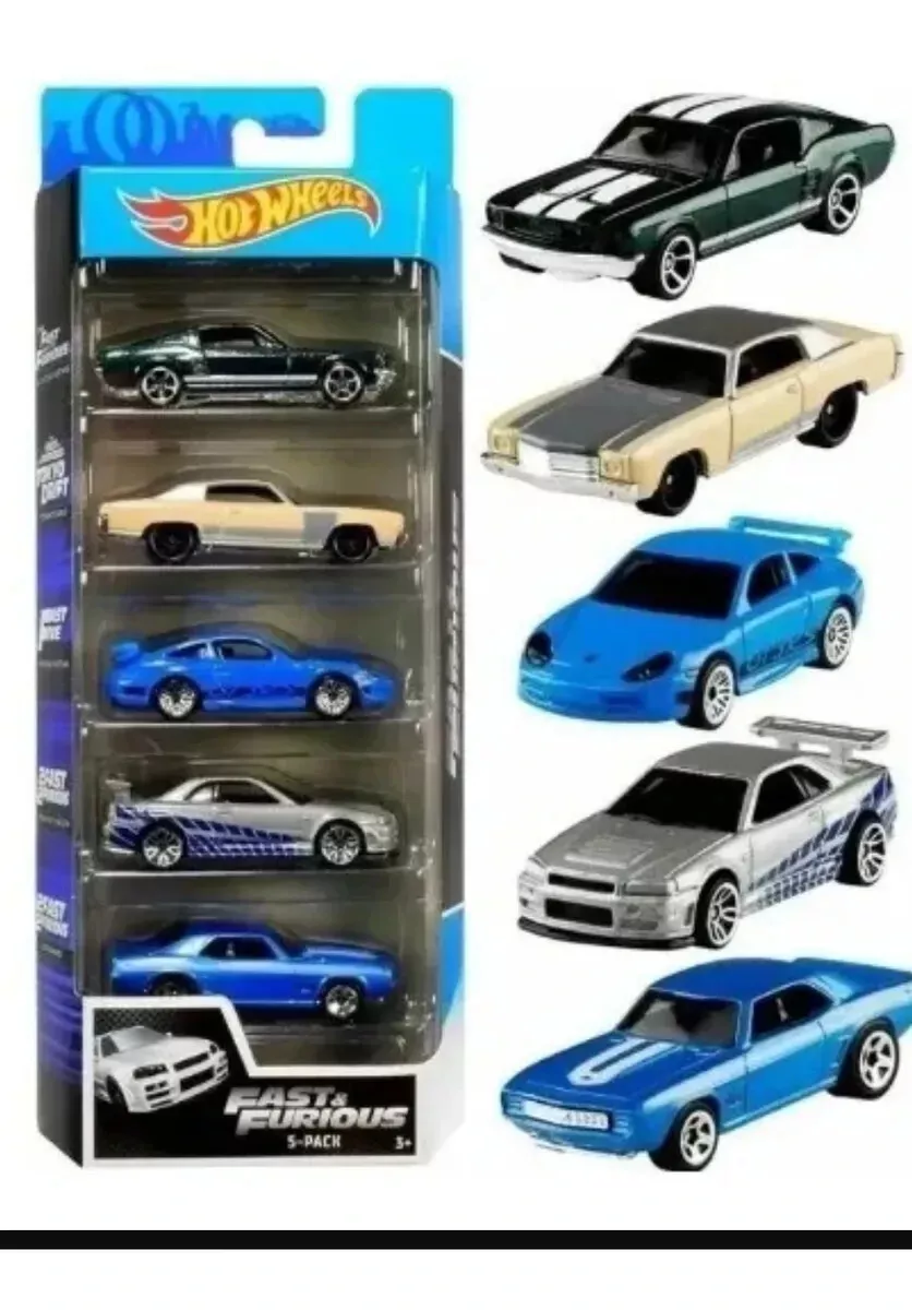 Pack De 5 Hot Wheels - Fast And Furious - Velozes E Furiosos