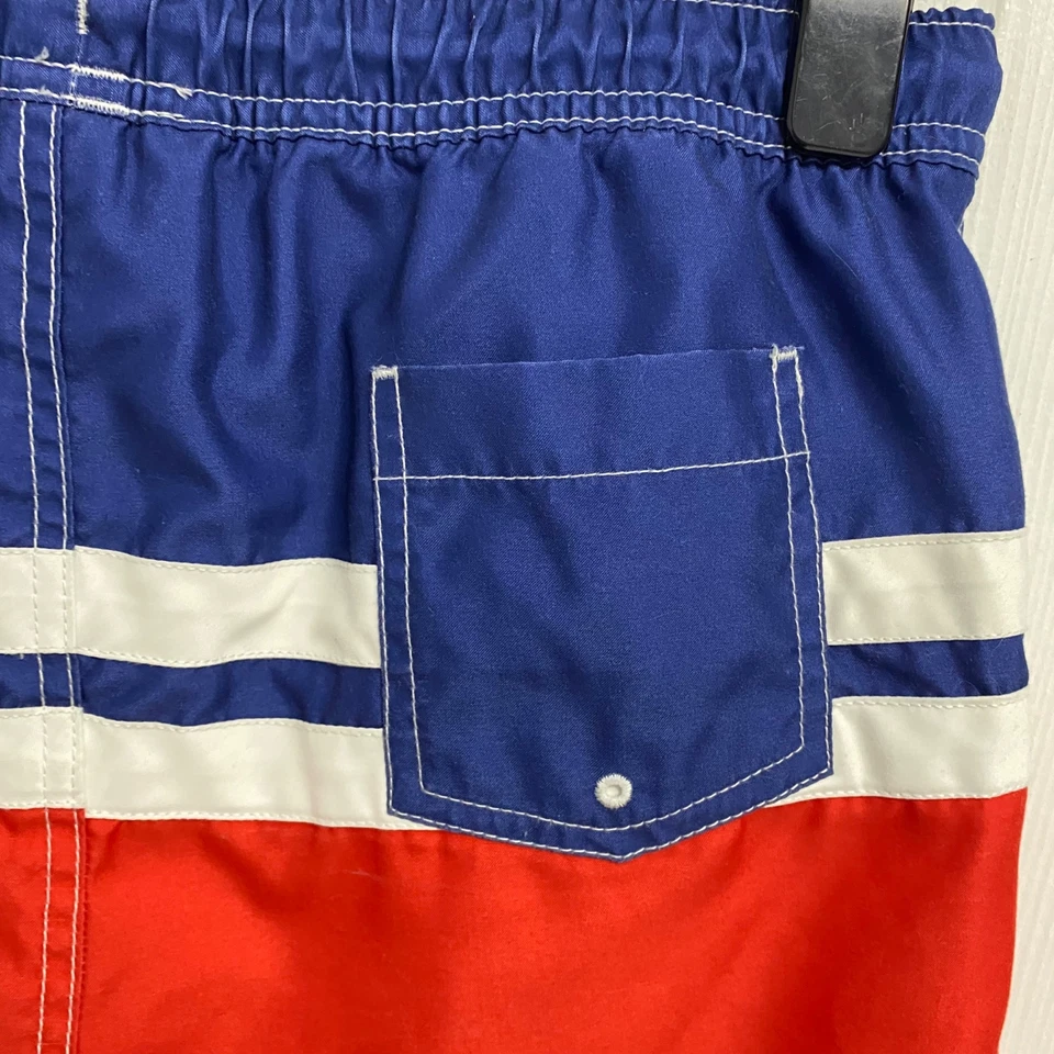 Lands' End мальчика красный белый и синий тянуть струны эластичный плавки шорты размер XL - Изображение 4 из 4