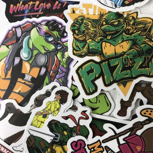 50 Stck. Zufällige TMNT Teenage Mutant Ninja Schildkröten Laptop Cartoon Aufkleber Aufkleber - Bild 11 von 12