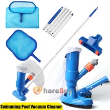 Handheld Swimming Pool Jet Vac Cleaner Hot Tub Spa Water Cleaning Vacuum Net Kit