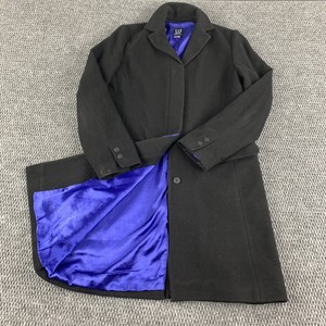 black knee length pea coat