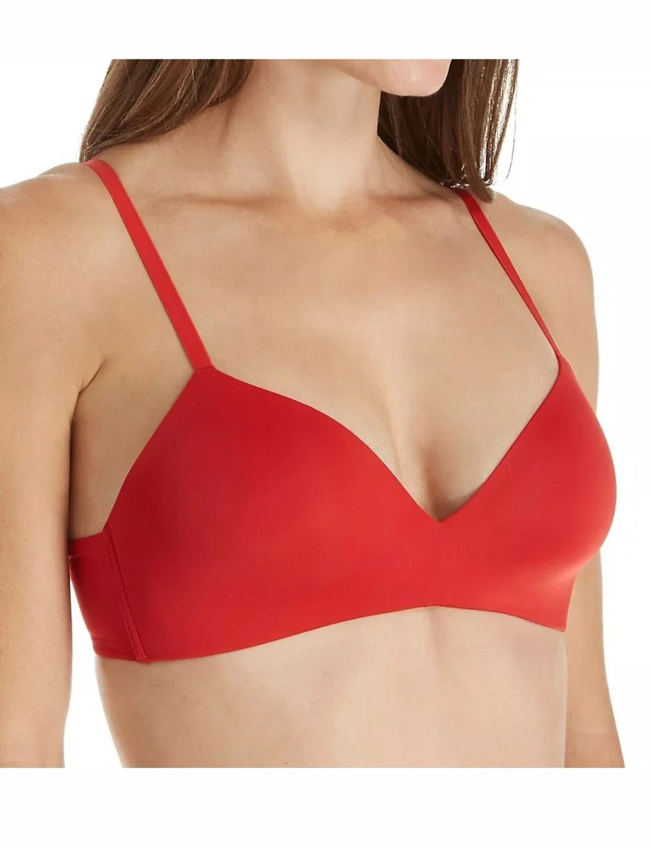 Calvin Klein Women Lightly Lined Wirefree Demi Bra Red QF4081 US/UK/CA 34DD