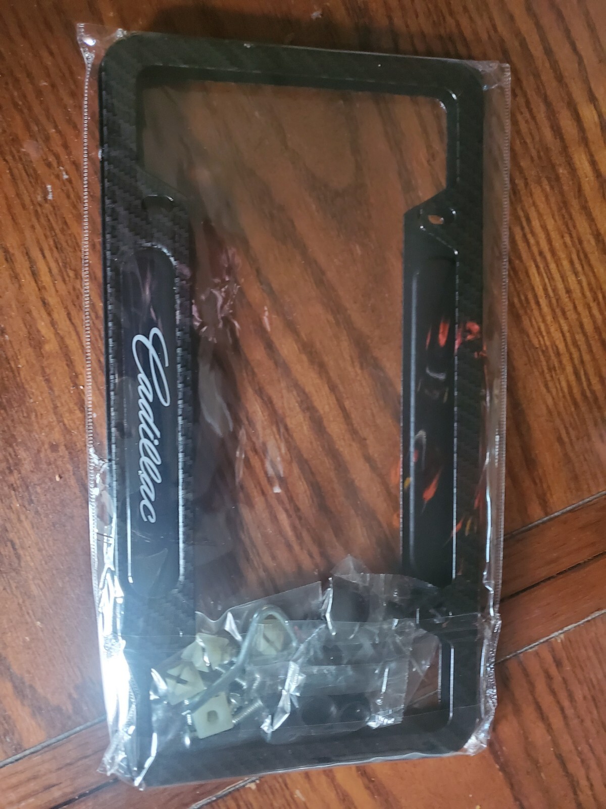 CADILLAC Carbon Fiber Look License Plate Frames eBay