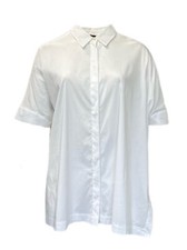Marina Rinaldi Women's White Filosofo Button Down Shirt NWT
