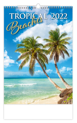 Kalender Tropical Beaches 2022 - 31,5 x 45 cm - Traumstrände