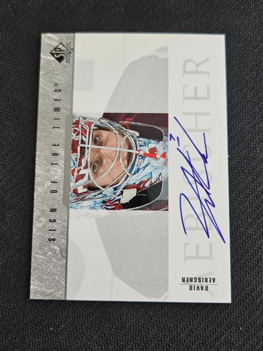 2003-04 UPPER DECK UD SP AUTHENTIC DAVID AEBISCHER SOT-DA SIGN OF THE TIMES AUTO