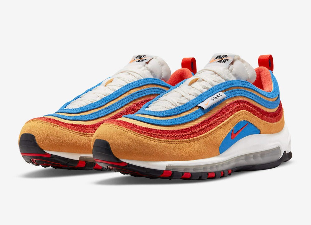Nike Air Max 97 SE Running Club Size 8.5 in Pollen Orange
