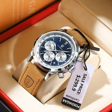 Luxury Mens Watch Fashion Luminous Date Chronograph Quartz Wristwatch