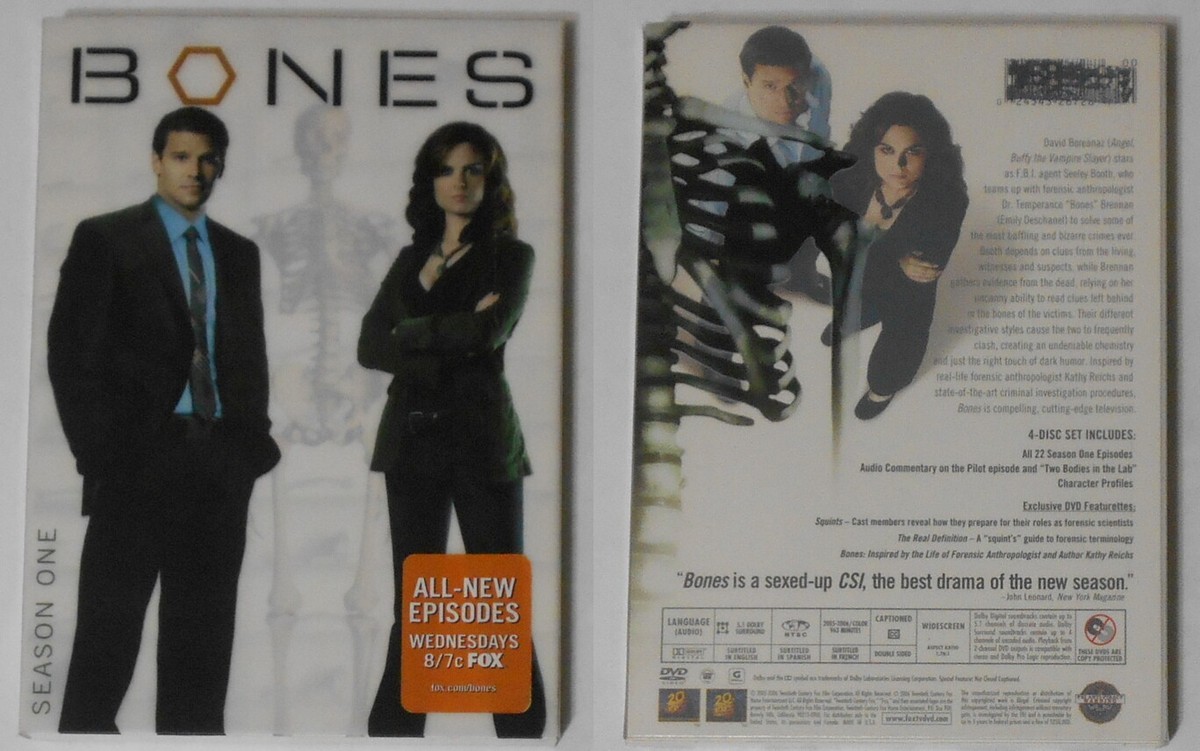 Bones Season One original dvd set with outer slip cover - Main Image
