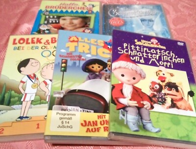 5 DVD, DDR-TV, Kinderfernsehen, Sandmännchen, Jan & Tini, Lolek & Bolek, Trick