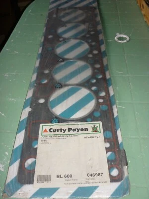 JOINT DE CULASSE 6 CYLINDRES CURTY PAYEN BL 600 EPAISSEUR 1.5 MOT 798 SURAL SAVI - Photo 1/3