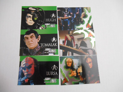 Star Trek TNG Next Generation Season 7 Embossed Insert Chase Card Set S37-S42