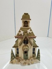 Chapel Kurt S. Alder Christmas Heavy Wooden Ceramic Curio Home Decor "Cherme"
