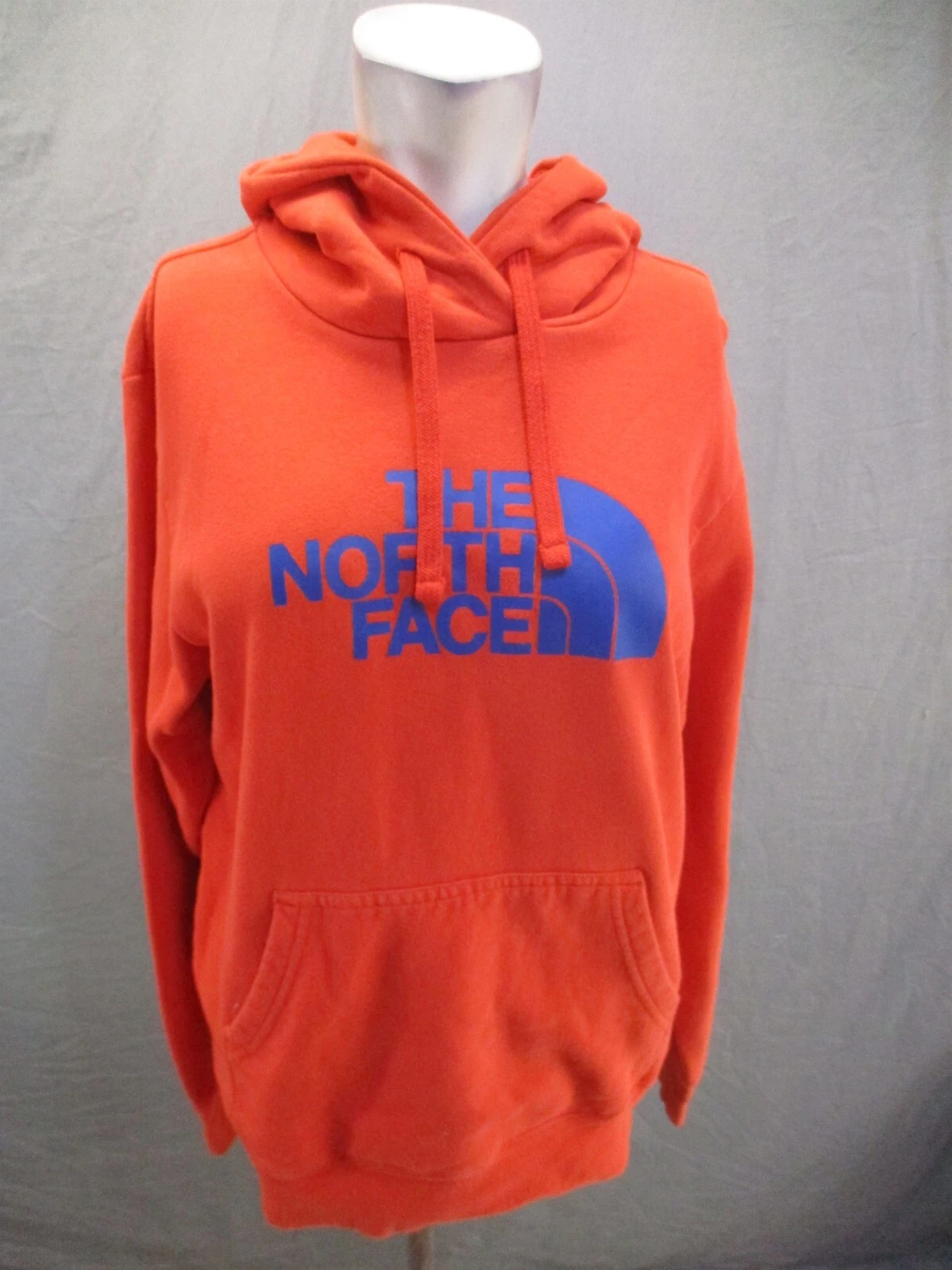 The North Face Size S Mens Red Front Pocket Fleece Lined Athletic Hoodie 010