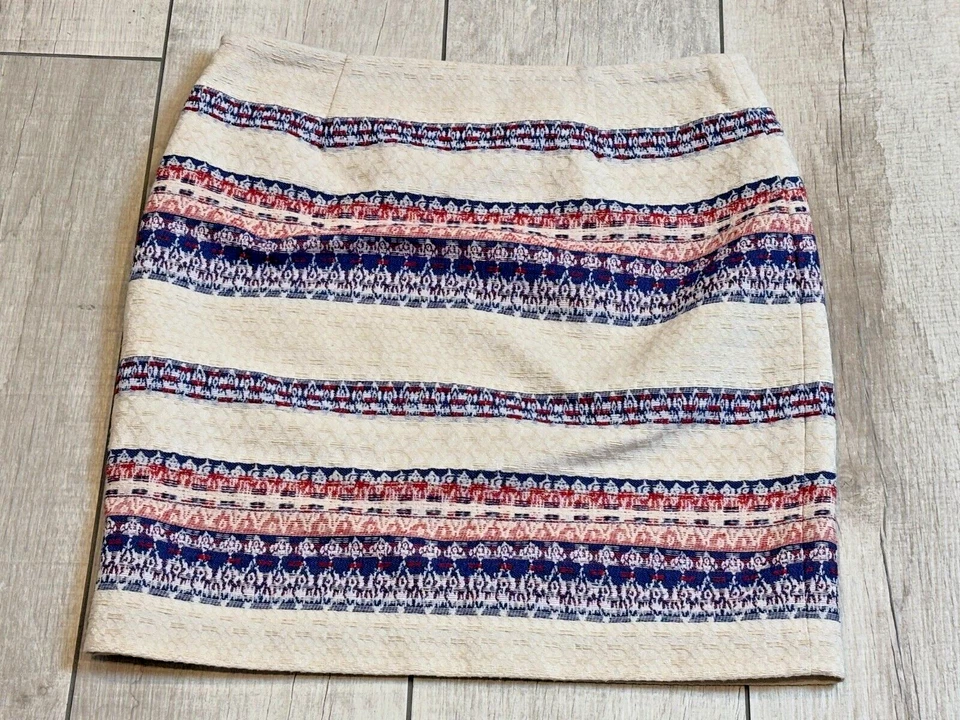 Мини-юбка Katherine Barclay Montreal гобелен размер 2 кремовая богемное фестиваль SoHo - Изображение 3 из 4