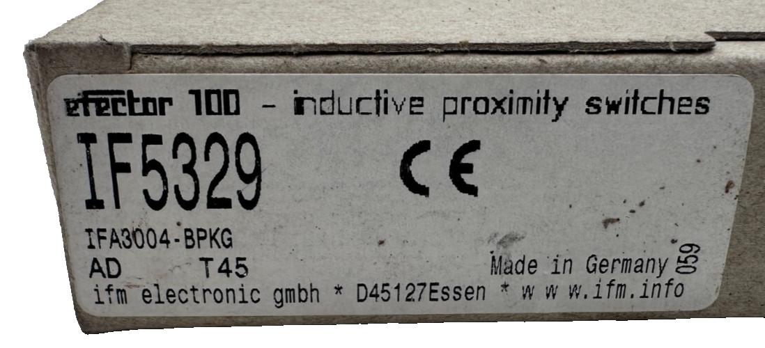 Capteur de proximité IFM ELECTRONIC IF5329 câble 2m PNP