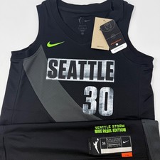 Nike Seattle Storm Breanna Stewart 30 Rebel Edition Womens XS WNBA Jersey NEW