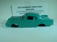 HO scale Slot Car Custom Resin body Teal Studebaker Golden Hawk Fits AFX Mega-G