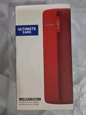 UE MEGABOOM Lava Red Portable Wireless Bluetooth Speaker System Logitech