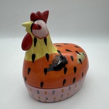 Pistoulet By Pfaltzgraff  Rooster Covered Relish Dish By Jana Kolpen