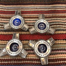 1967 1968 Ford Thunderbird Landau Set Of 4 Wheel Cover Spinner Good Condition Oe