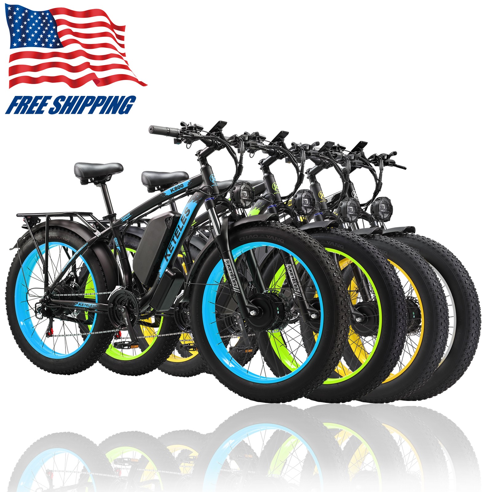 KETELES 2000W Dual Motor Electric Bike 26