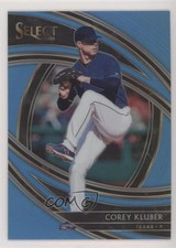 2020 Panini Select Premier Carolina Blue Prizm 22/35 Corey Kluber #103 1u6