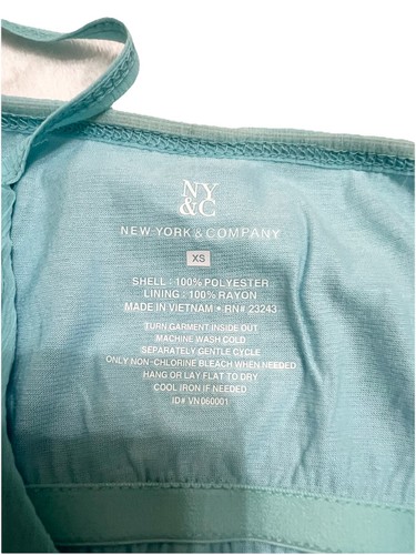 NY&Co Trägertop Damen Größe XS blau Fee Rüschen Babydoll Y2K feminin romantisch - Bild 3 von 8