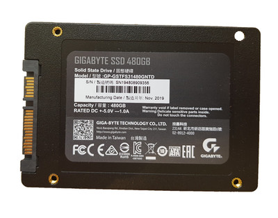 480GB SSD 2.5  Gigabyte GP-GSTFS31480GNTD Notebook SATA 3 geprüft