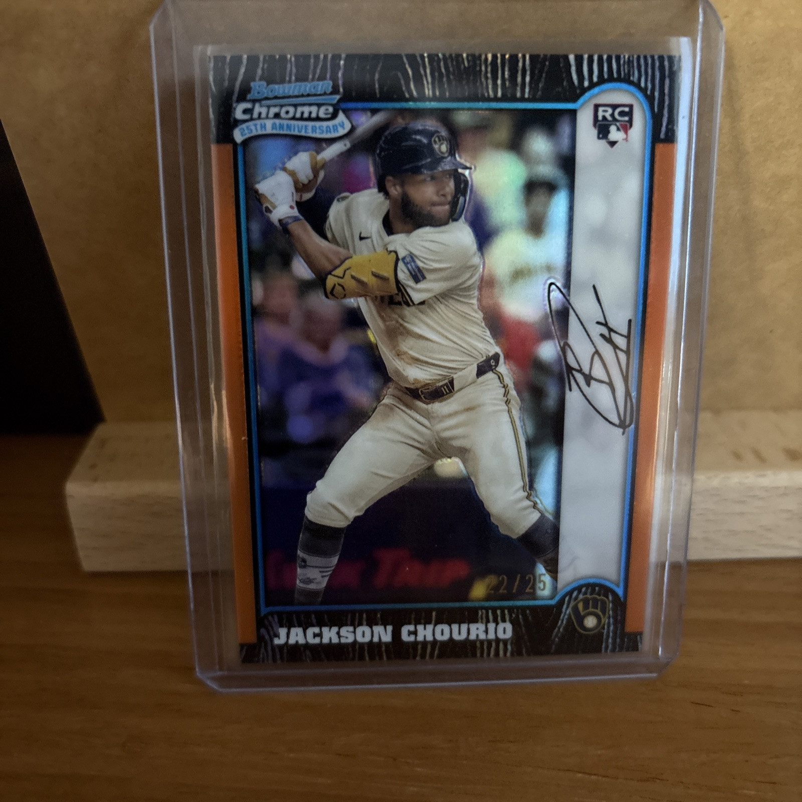 2024 Bowman Chrome 25th Anniversary Jackson Chourio Orange refactor 22/25