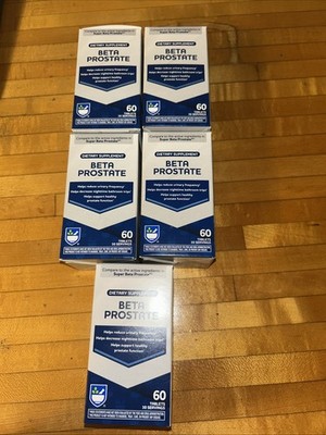 BETA PROSTATE Rite Aid Dietary Supplement 60 Tablet Count Lot of 5 Exp 10/26
